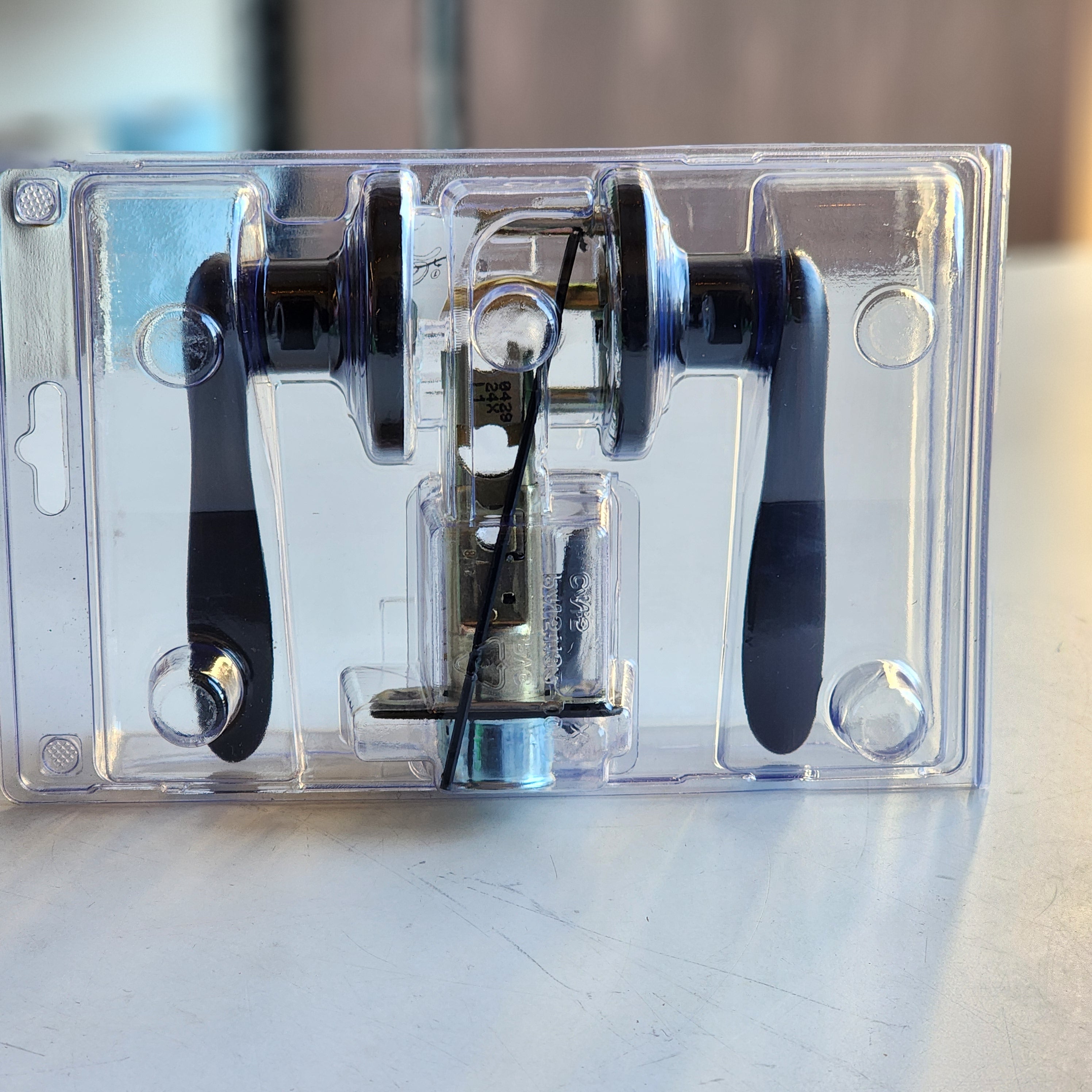 Halifax Square Matte Black Hall/Closet Passage Door Lever (97200-906) Halifax Square Matte Black Hall/Closet Passage Door Lever (97200-906)